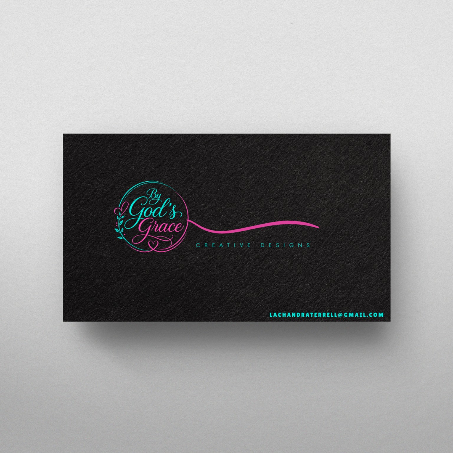By God's Grace business card